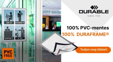 Öntapadó infokeret - burborékmentes rögzítés